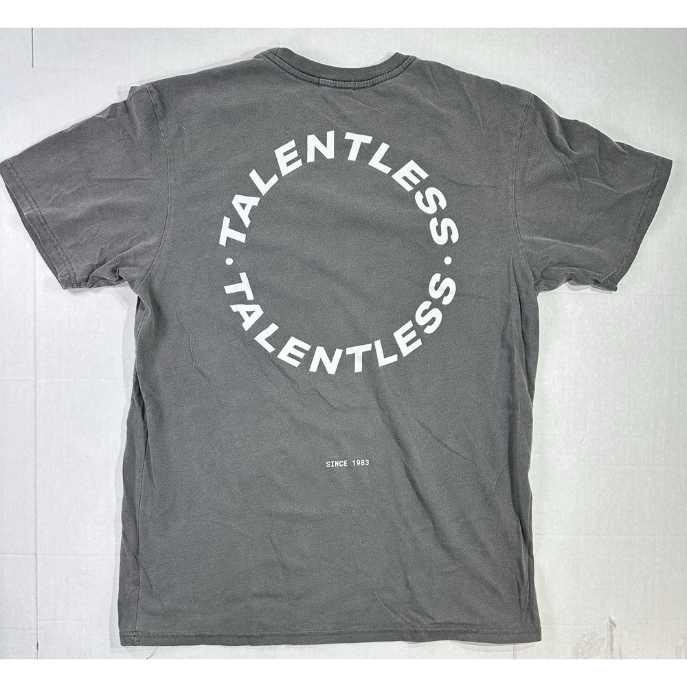 Talentless Circle Logo T Shirt Large Gray Kanye Jerry Lorenzo Streetwear